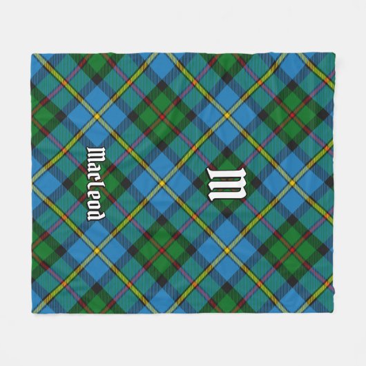 Clan MacLeod Hunting Tartan Fleecedecke (Vorderseite (Horizontal))