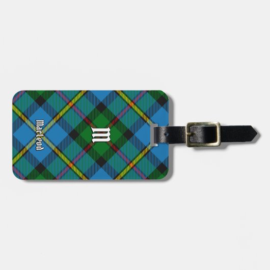 Clan MacLeod Hunting Tartan Gepäckanhänger (Vorderseite horizontal)