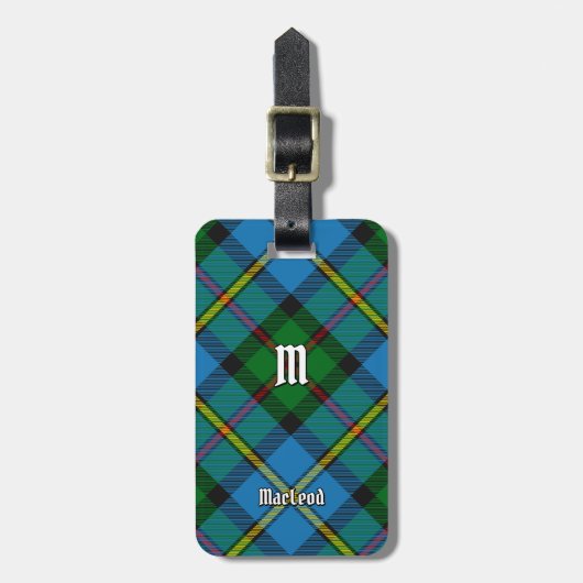 Clan MacLeod Hunting Tartan Gepäckanhänger (Vorderseite vertikal)