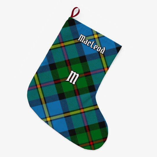 Clan MacLeod Hunting Tartan Großer Weihnachtsstrumpf (Vorderansicht (hängend))