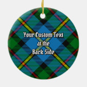 Clan MacLeod Hunting Tartan Keramik Ornament (Hinten)