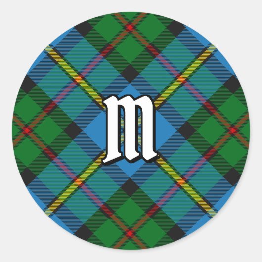 Clan MacLeod Hunting Tartan Runder Aufkleber (Vorderseite)