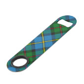 Clan MacLeod Hunting Tartan Speed Flaschenöffner (Rückseite Schrägansicht)
