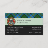 Clan MacLeod Hunting Tartan Visitenkarte (Vorderseite)