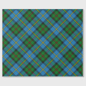 Clan MacLeod Jagd Tartan Rotated Wrapping Paper Geschenkpapier (Flach)