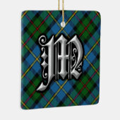 Clan MacLeod Letter M Monogram Tartan Ornament (Rechts)