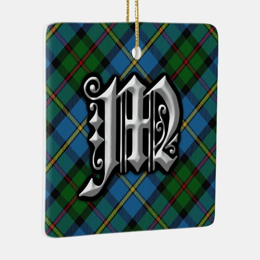 Clan MacLeod Letter M Monogram Tartan Ornament (Rechts)