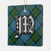 Clan MacLeod Letter M Monogram Tartan Ornament (Links)