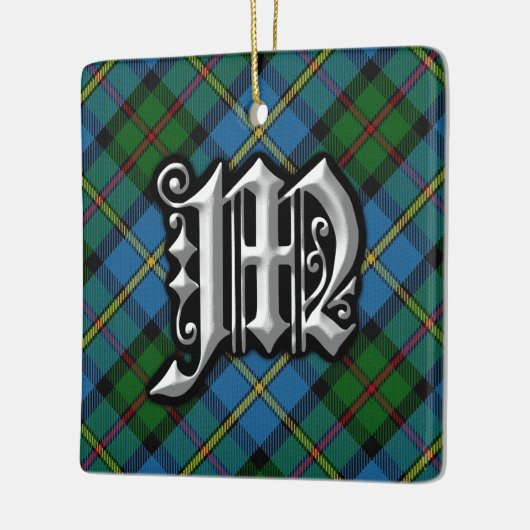 Clan MacLeod Letter M Monogram Tartan Ornament (Links)