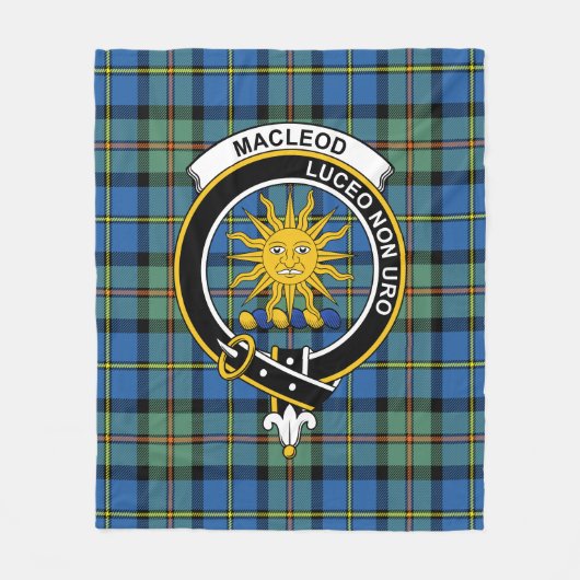 Clan MacLeod Lewis of Harris Ancient Tartan Karier Fleecedecke (Vorderseite)