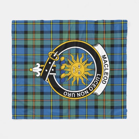 Clan MacLeod Lewis of Harris Ancient Tartan Karier Fleecedecke (Vorderseite (Horizontal))