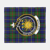 Clan MacLeod Lewis of Harris Modern Tartan Kariert Fleecedecke (Vorderseite (Horizontal))