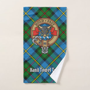 Clan MacLeod of Harris Crest über Hunting Tartan Badhandtuch Set
