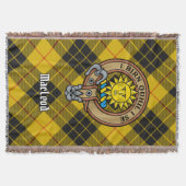 Clan MacLeod of Lewis Wappen über Tartan Decke (Vorderseite)