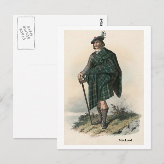 Clan MacLeod Postkarte (Vorne/Hinten)
