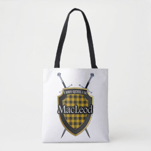 Clan MacLeod Schild und Schwerter Tartan Plaid Tasche