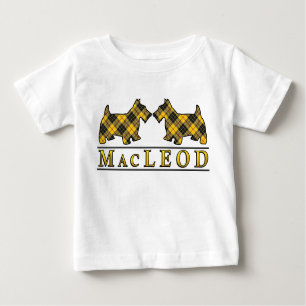 Clan MacLeod Scottie verfolgt schottischen Baby T-shirt