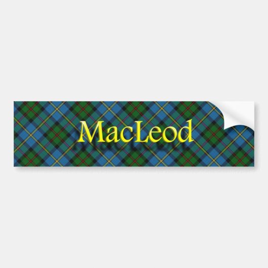 Clan MacLeod Scottish Autoaufkleber (Vorne)