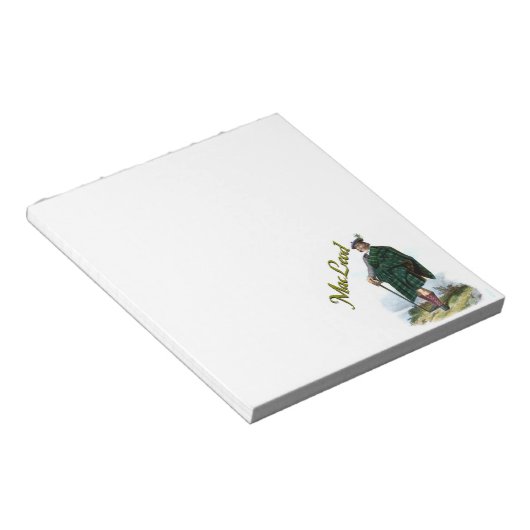Clan MacLeod Scottish Dream Notepad Notizblock (angewinkelt)