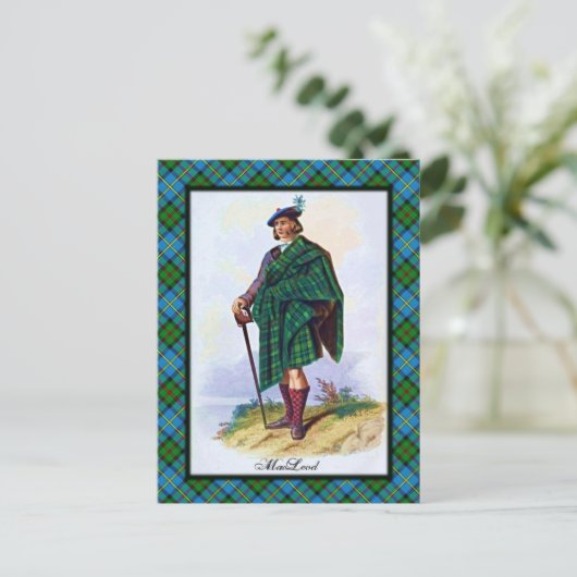Clan MacLeod Scottish Dreams Postcard Postkarte (Stehend Vorderseite)