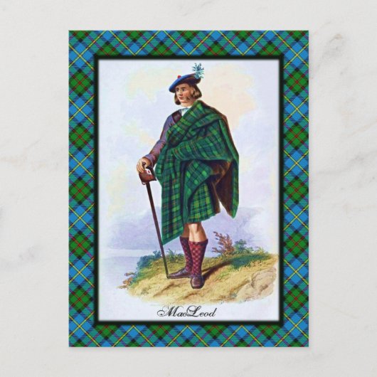 Clan MacLeod Scottish Dreams Postcard Postkarte (Vorderseite)