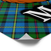 Clan MacLeod Scottish Tartan Poster (Ecke)