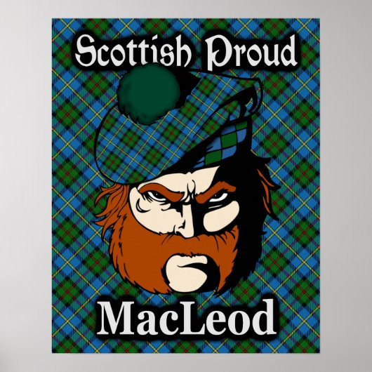 Clan MacLeod Scottish Tartan Poster (Vorne)