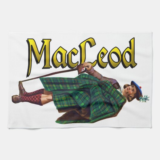 Clan MacLeod Scottish-Traum Geschirrtuch (Horizontal)