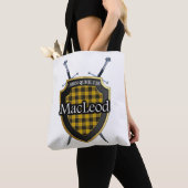 Clan MacLeod Shield und Schwerter Tartan Kariert Tasche (Von Nahem)