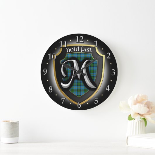Clan MacLeod Tartan Clock Große Wanduhr (Zuhause)