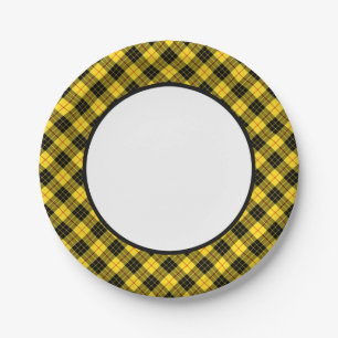 Clan MacLeod Tartan-Grenze Pappteller