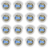 Clan MacLeod Tartan Knot & Flag Aufkleber (Vorderseite)