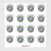 Clan MacLeod Tartan Knot & Flag Aufkleber (Blatt)