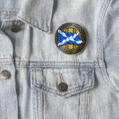 Clan MacLeod Tartan Knot & Flag Button (Beispiel)