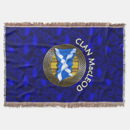 Clan MacLeod Tartan Knot & Flag Decke
