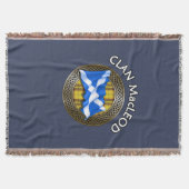 Clan MacLeod Tartan Knot & Flag Decke (Vorderseite)