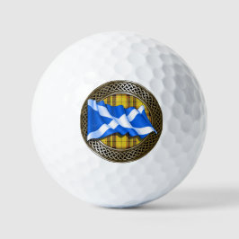 Clan MacLeod Tartan Knot & Flag Golfball
