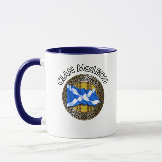 Clan MacLeod Tartan Knot & Flag Tasse (Links)