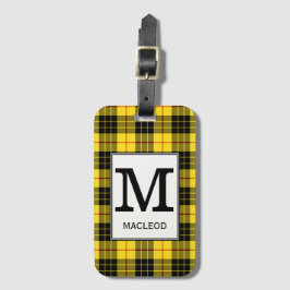 Clan MacLeod Tartan Mit Monogramm Gepäckanhänger