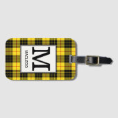 Clan MacLeod Tartan Mit Monogramm Gepäckanhänger (Vorderseite (Horizontal))