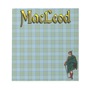 Clan MacLeod Tartan Scottish Dream Notepad Notizblock