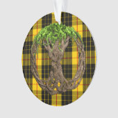 Clan MacLeod Tartan und keltischer Baum des Lebens Ornament (Vorderseite)