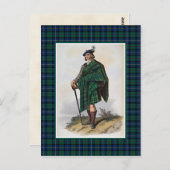 Clan MacLeod Vintag Illustration Tartan Frame Postkarte (Vorne/Hinten)