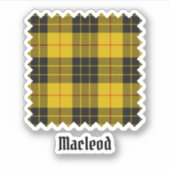 Clan Macleod von Lewis Tartan Aufkleber (Vorderseite)