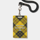Clan Macleod von Lewis Tartan Ausweis (Back with Lanyard)