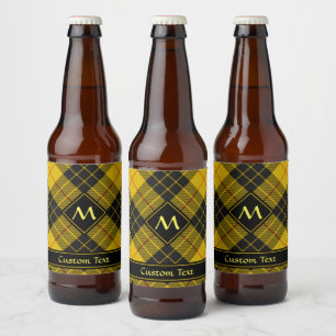 Clan Macleod von Lewis Tartan Bierflaschenetikett