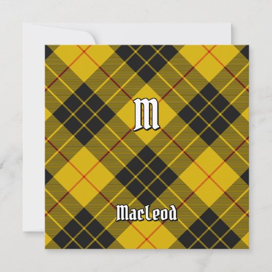 Clan Macleod von Lewis Tartan Einladung (Vorderseite)
