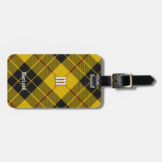Clan Macleod von Lewis Tartan Gepäckanhänger (Vorderseite horizontal)