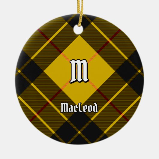 Clan Macleod von Lewis Tartan Keramik Ornament (Vorne)
