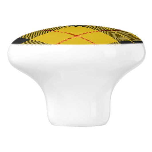 Clan Macleod von Lewis Tartan Keramikknauf (Seitenansicht)